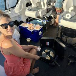 First breakfast on the boat
