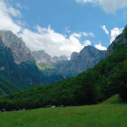 Aussicht vom Grebaje Tal