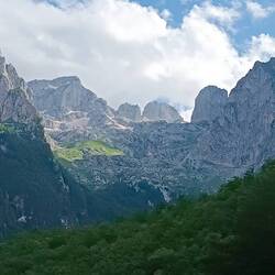 Aussicht vom Grebaje Tal