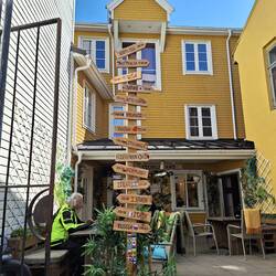 Restaurant, Rentier-Stew gegessen