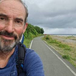 Wales Coastal path nicely tarmaced for cycling west of Llanddulas