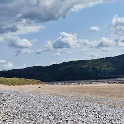 View to Conwy across Conwy sands from Llandudno