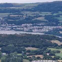 Settlement on Conwy river