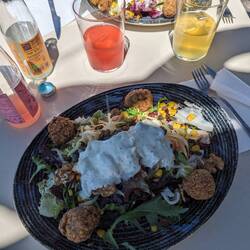 Vegan falafel salad, so good