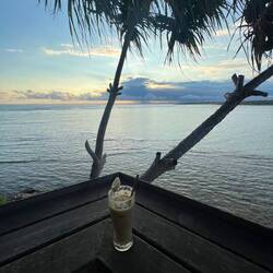 Sonnenuntergang leider bewölkt