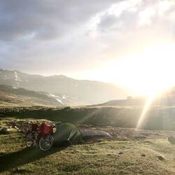 Sonne und Wolkenspiel.