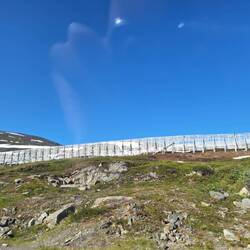 Schutz vor Schneeverwehungen