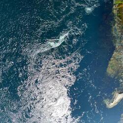 Salzwasser-Fluss inf Tide