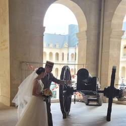 There was a military wedding in the Chapel while we were there.