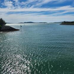 Curtis Island in the background