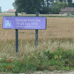 The Germzn frontline - Australian line is in the distance. In between is No Man's Land.