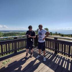 Auf dem Omberg mit Blick über den Vetternsee