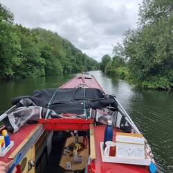 This shows how narrow the Thames becomes the further north we travelled from Reading Berkshire