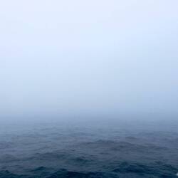 Fog moves in and thickens — Cruising in the Gulf of Alaska.