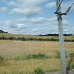 Last glimpse of Kent's green hills