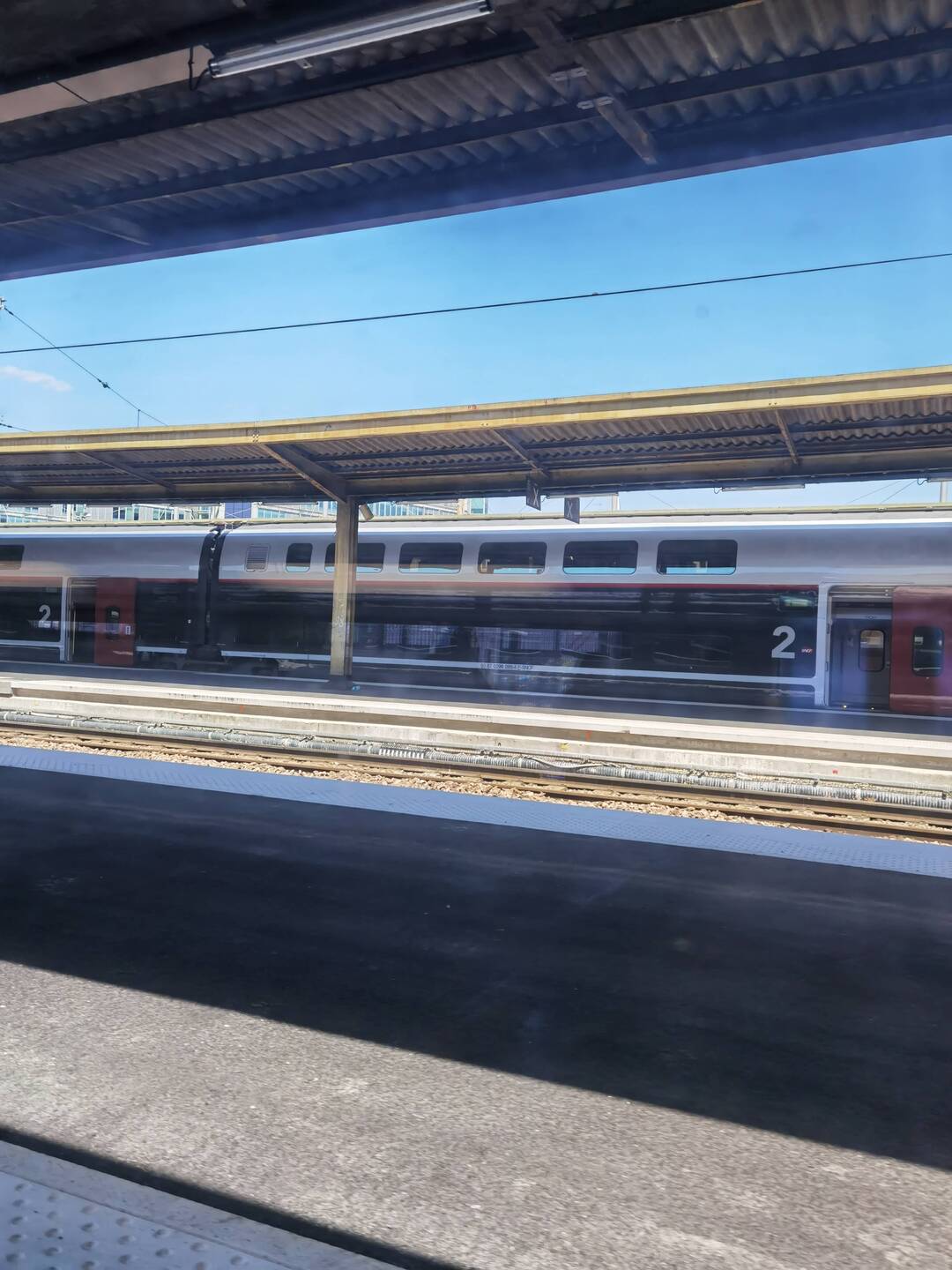 Bei der Abfahrt im Gare du Lyon