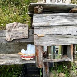 Unerwartete, sehr willkommene und erfrischende Pausenstation