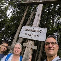Angekommen am Gipfelkreuz