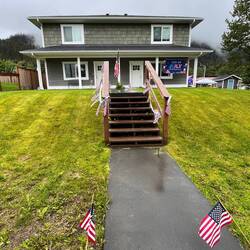 Houses were decorated