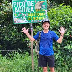 Pico de Aguila, war ziemlich schweisstreibend aufgrund der Hitze + Steigung