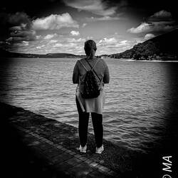 Heike genießt die Aussicht