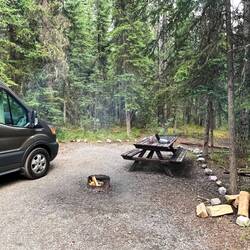 My campsite at Rampart Creek