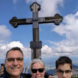 Der Gipfel des Wendelstein auf 1838 m Höhe
