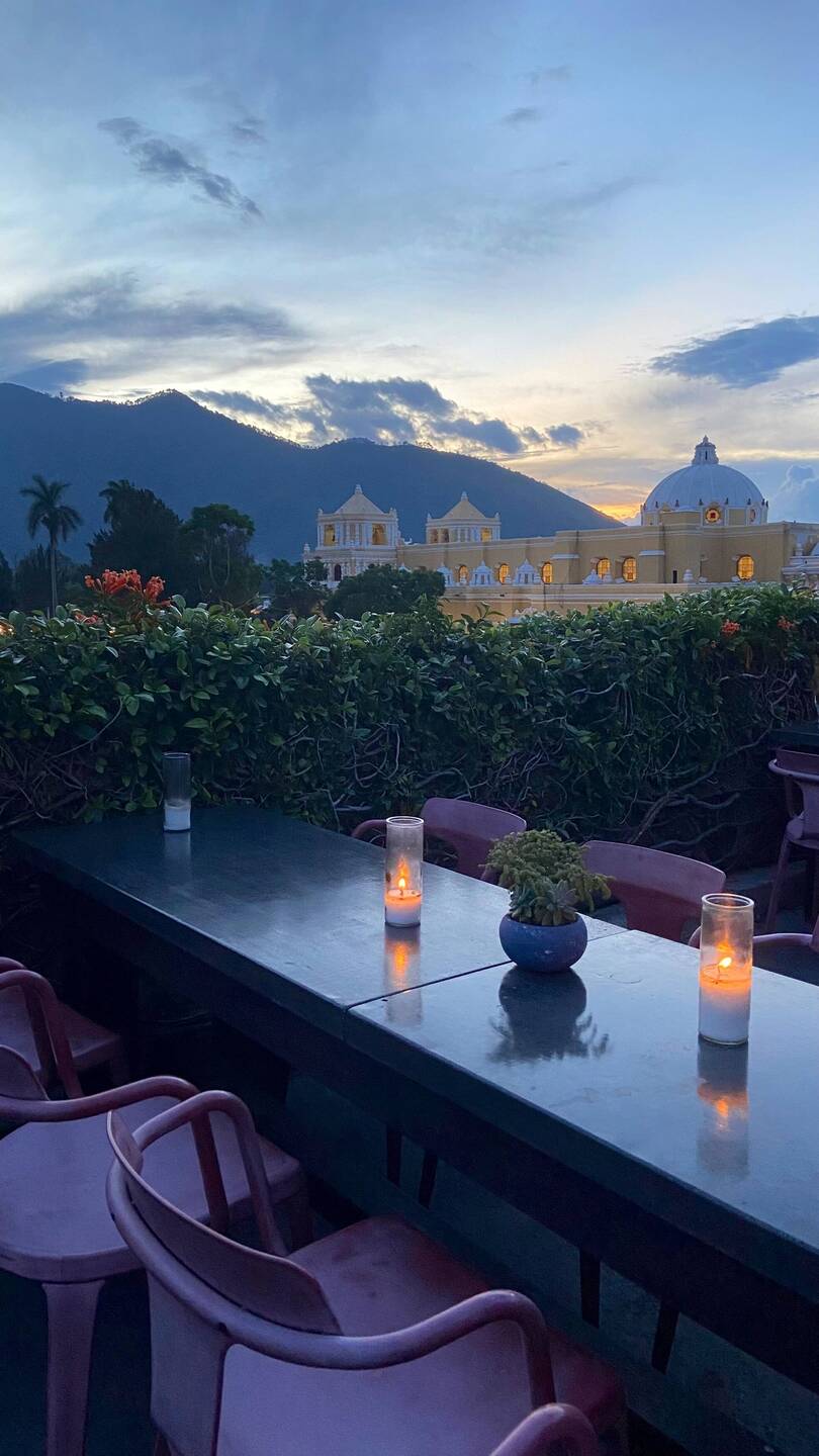 Wunderschöni Sicht a üsem Abschlussabe in Antigua🍸🙌🏼