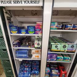 The self service fridge of sanitary products...of course