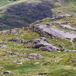 Looking down from Glyder Fawr towards Pen-y-pass