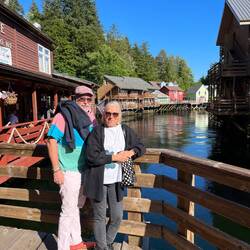 On the boardwalk on stilts