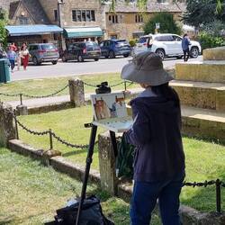 What she's painting is in the next photo.