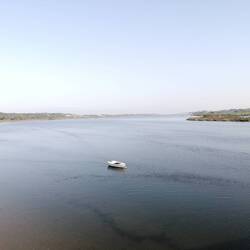 Crossing the river outside Fao