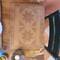 The place mats were wooden & had the look of a quilt block.
