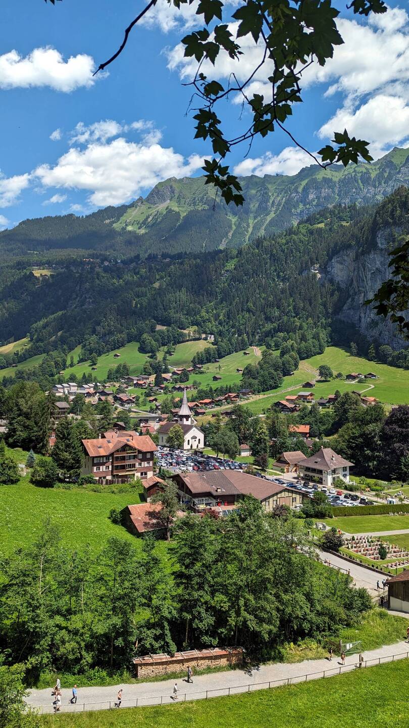 Blick vom Staubbachfall
