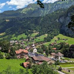 Blick vom Staubbachfall
