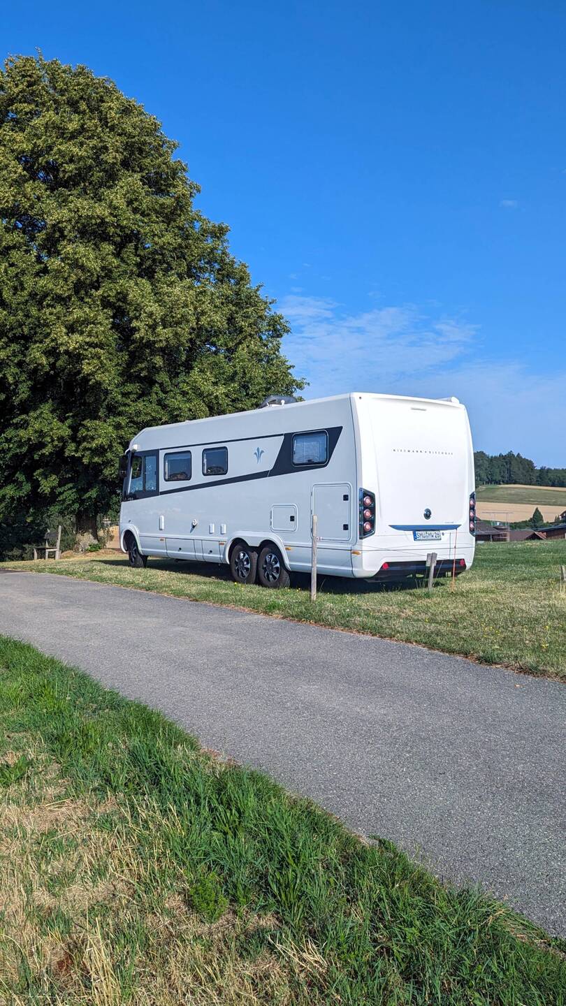 Wohnmobilstellplatz auf dem Bauernhof