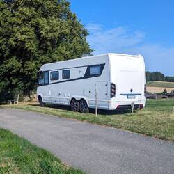 Wohnmobilstellplatz auf dem Bauernhof
