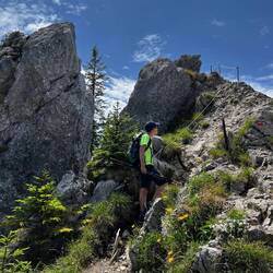 Beginn des Drahtseilakts