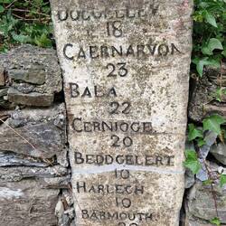 Milestone in Maentwrog