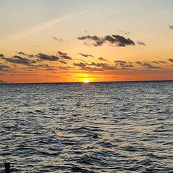 Sunset on our 2nd night at sea