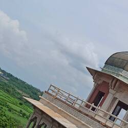 Blick auf das Taj Mahal