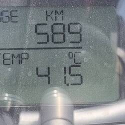 Schön warme Reisetemperatur ;-(