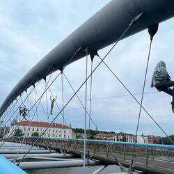 Beautful art on the bridge
