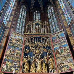 The interior of St Mary church