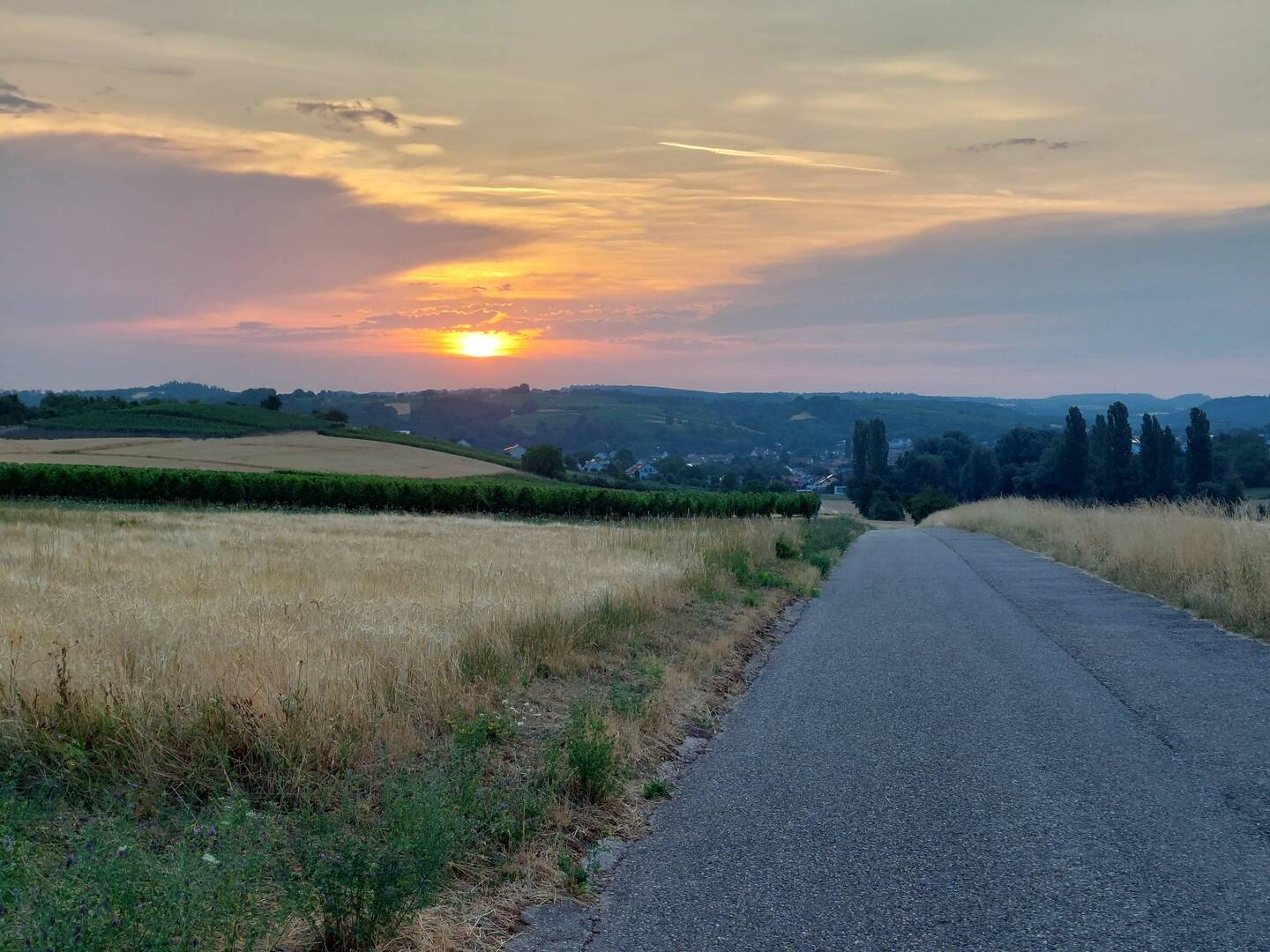Sonnenaufgang über Zeutern