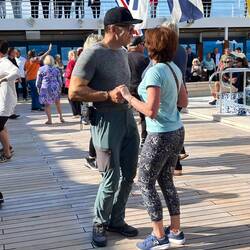 Thomas and Geraldine dancing