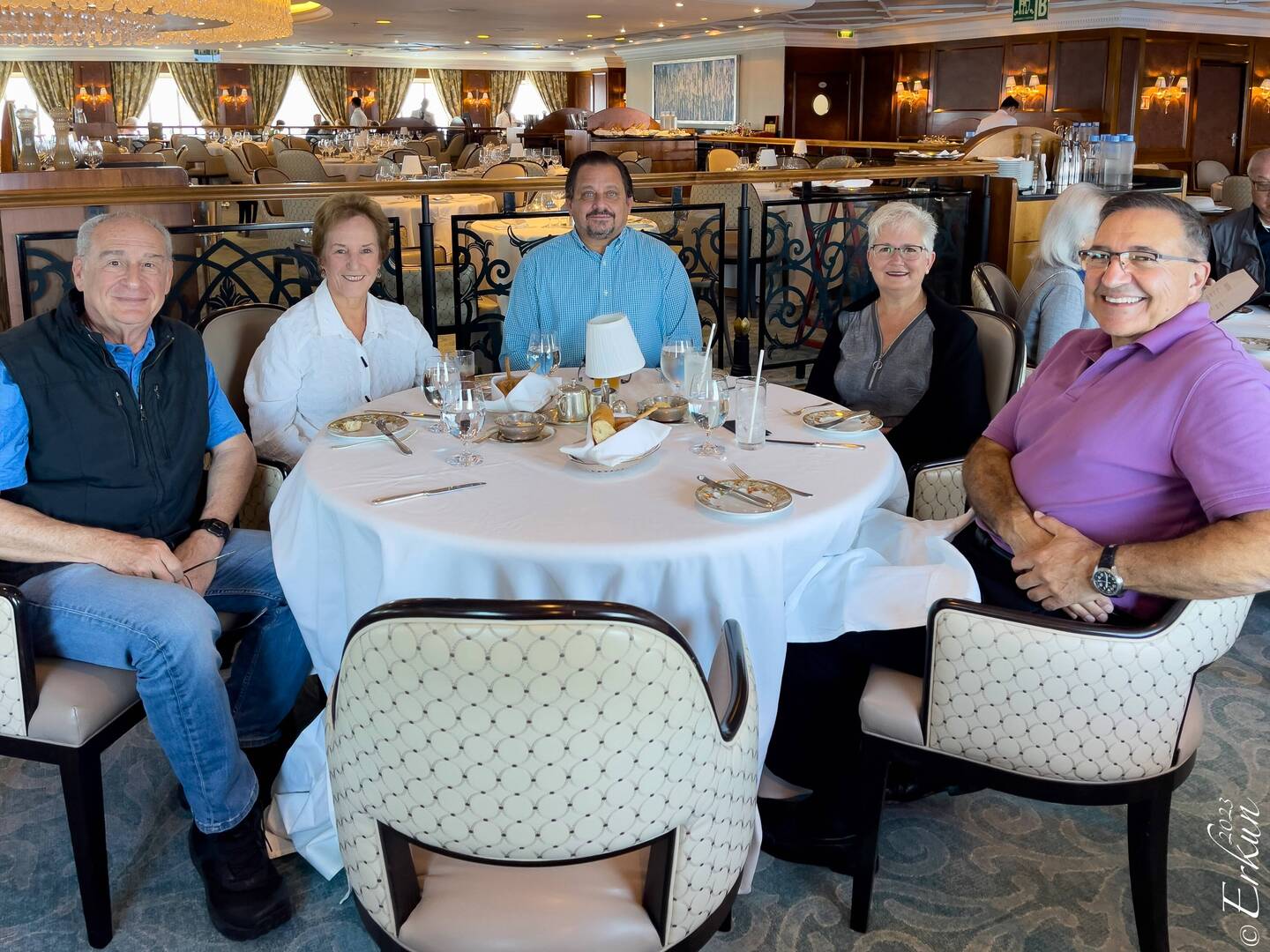 Lunch with friends — Aboard Insignia.