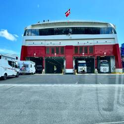 Einschiffen in Kristiansand