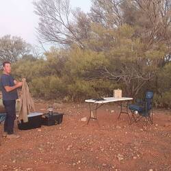 Camp site on the hilltop West of Eromanga